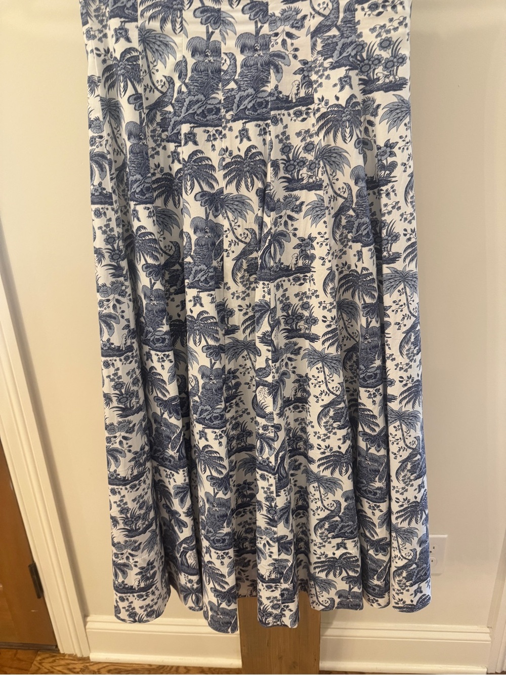 Staud Wells dress. Blue toile. Size 8. - Picture 3 of 6